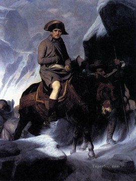  Delaroche Canvas - Bonaparte Crossing the Alps histories Hippolyte Delaroche